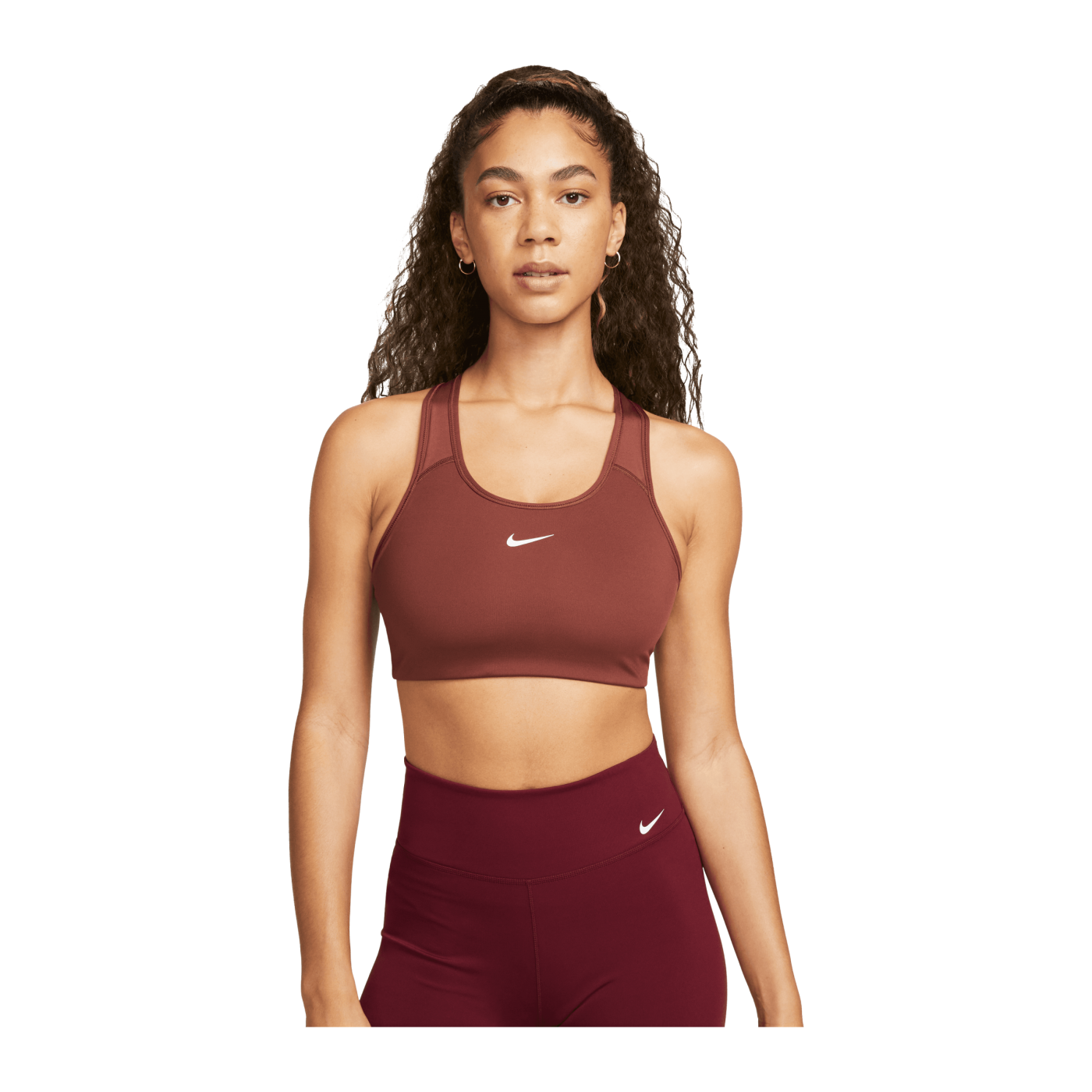 Nike Swoosh Bra Sport-BH Damen Braun F231