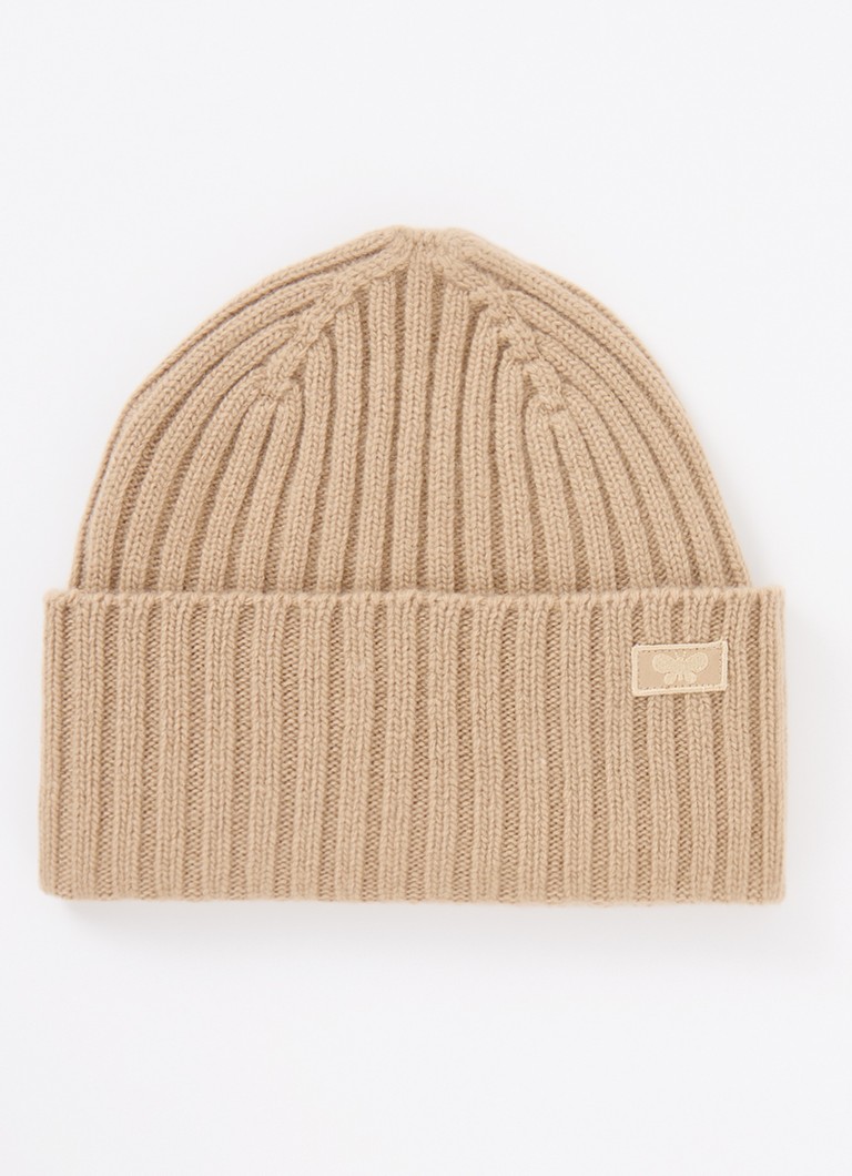 MaxMara  Ritmo ribgebreide muts van wol