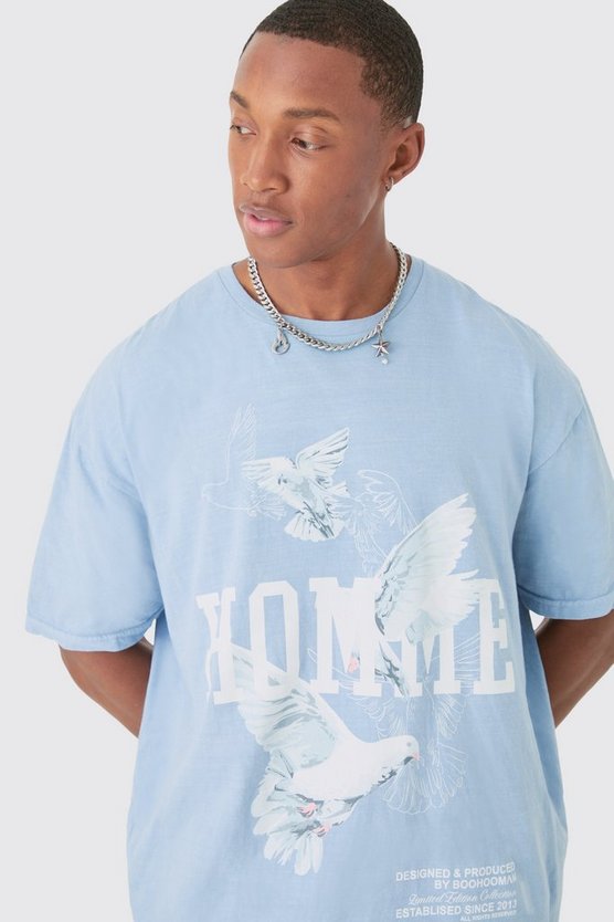 Oversize T-Shirt mit Print