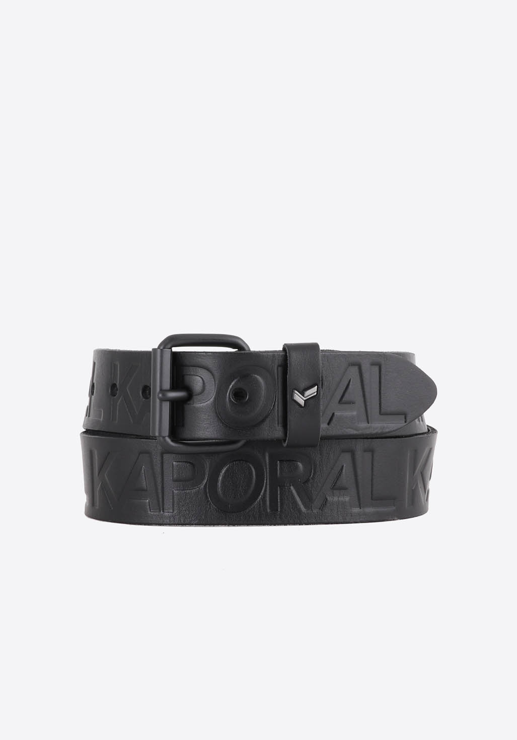 TAJI   Ceinture en cuir noir Homme