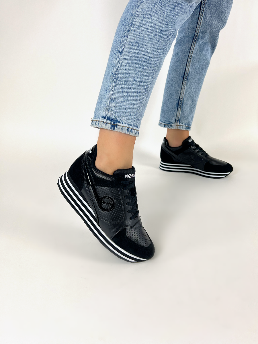 No Name  PARKO JOGGER NAP PERF - Noir