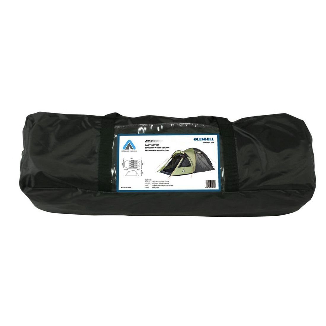 10T Outdoor Equipment Kuppelzelt Zelt Glenhill Beechnut 4 Mann Kuppelzelt XL Schlafkabine 5000mm Iglu, Personen: 4