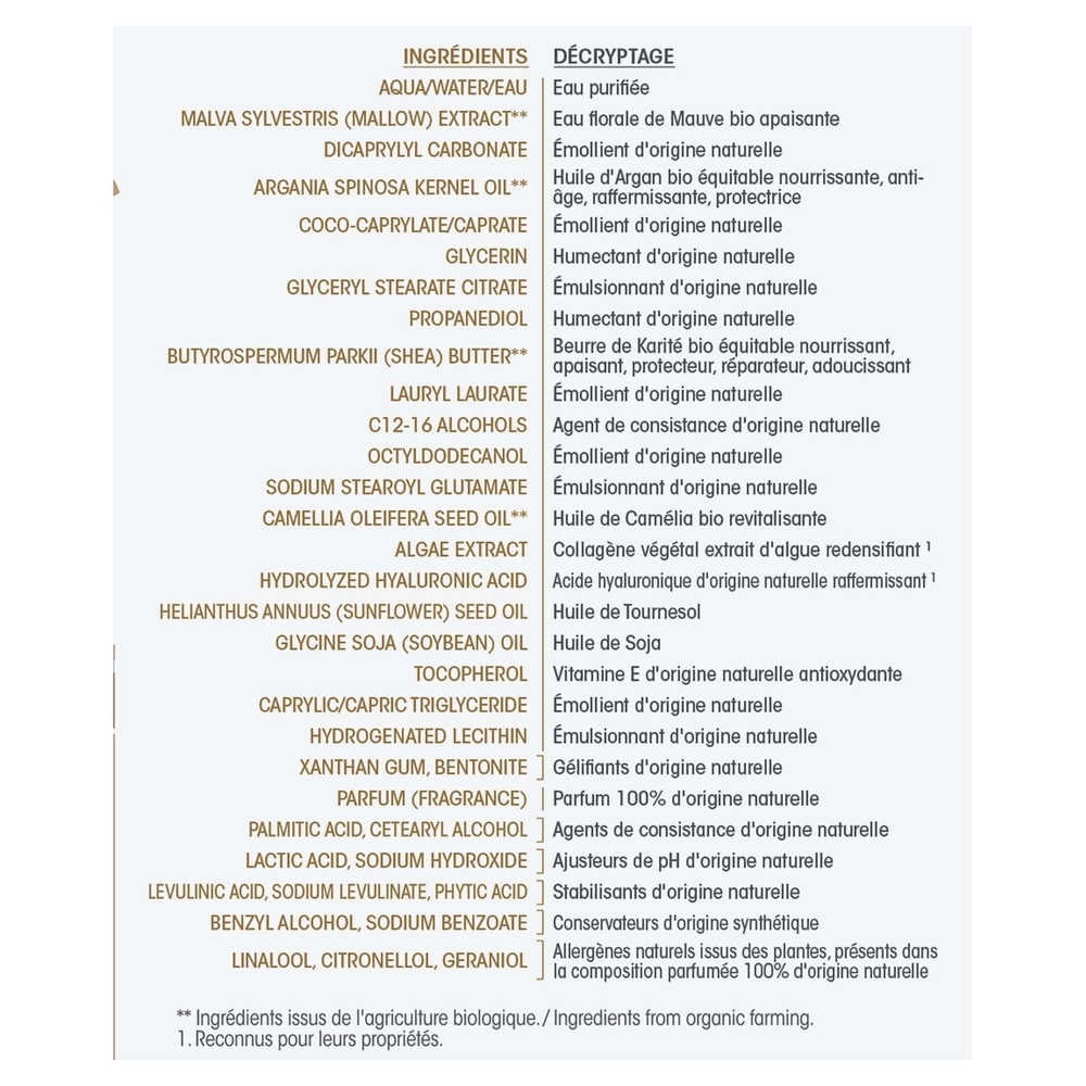 LÉA NATURE SO BiO étic Crème nutritive redensifiante nuit, Précieux Argan Peaux Matures Crème nutritive