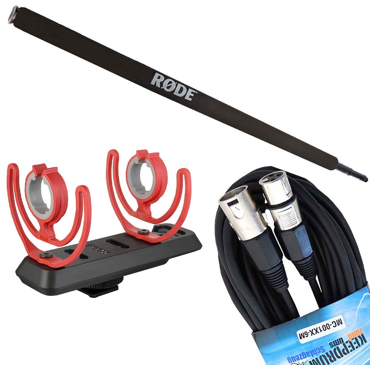 RODE Microphones Mischpult Rode Micro BoomPole + SM3R Halter + keepdrum kabel