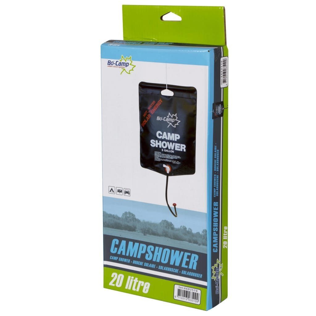 Bo-Camp Solardusche Campingdusche 20 L Schwarz