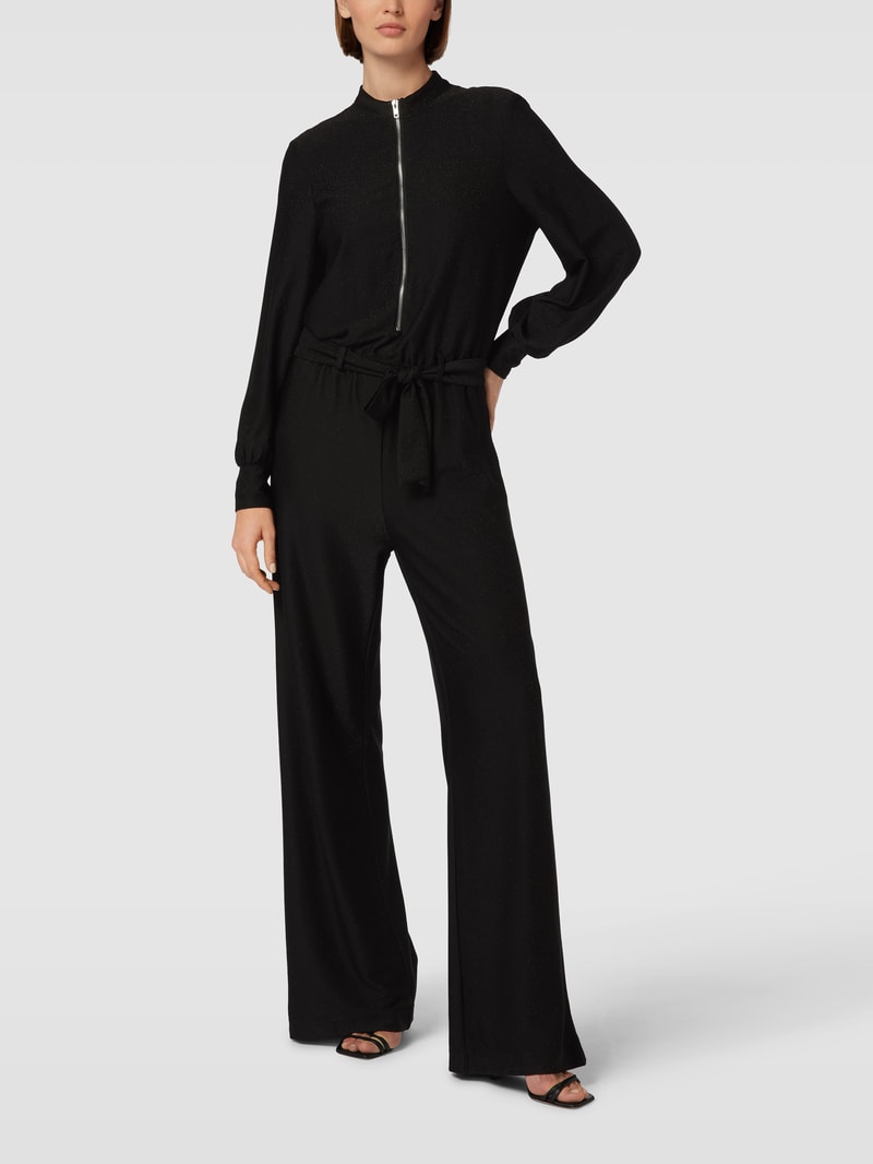 Jumpsuit mit Reißverschluss in schwarz