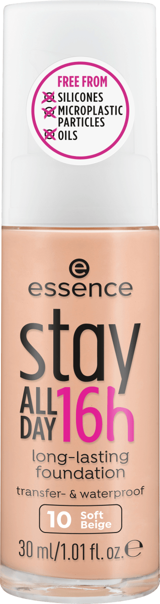 Foundation Stay All Day 16h Long-Lasting 10 Soft Beige, 30 ml