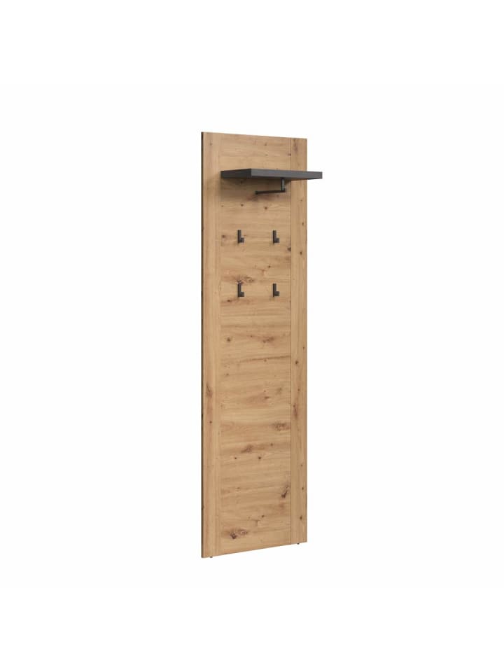 ebuy24 Wandgarderobe Follow Grau 62 x 26 cm günstig kaufen onesize