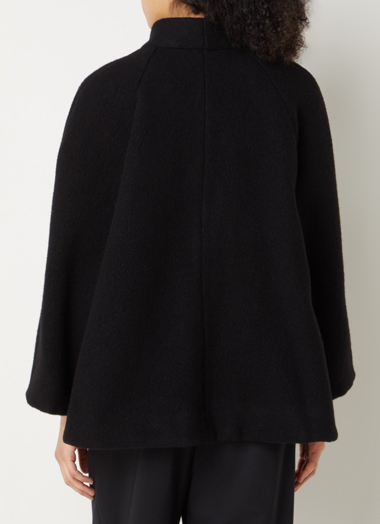 ba&sh  Hini cape van wol met gespdetail