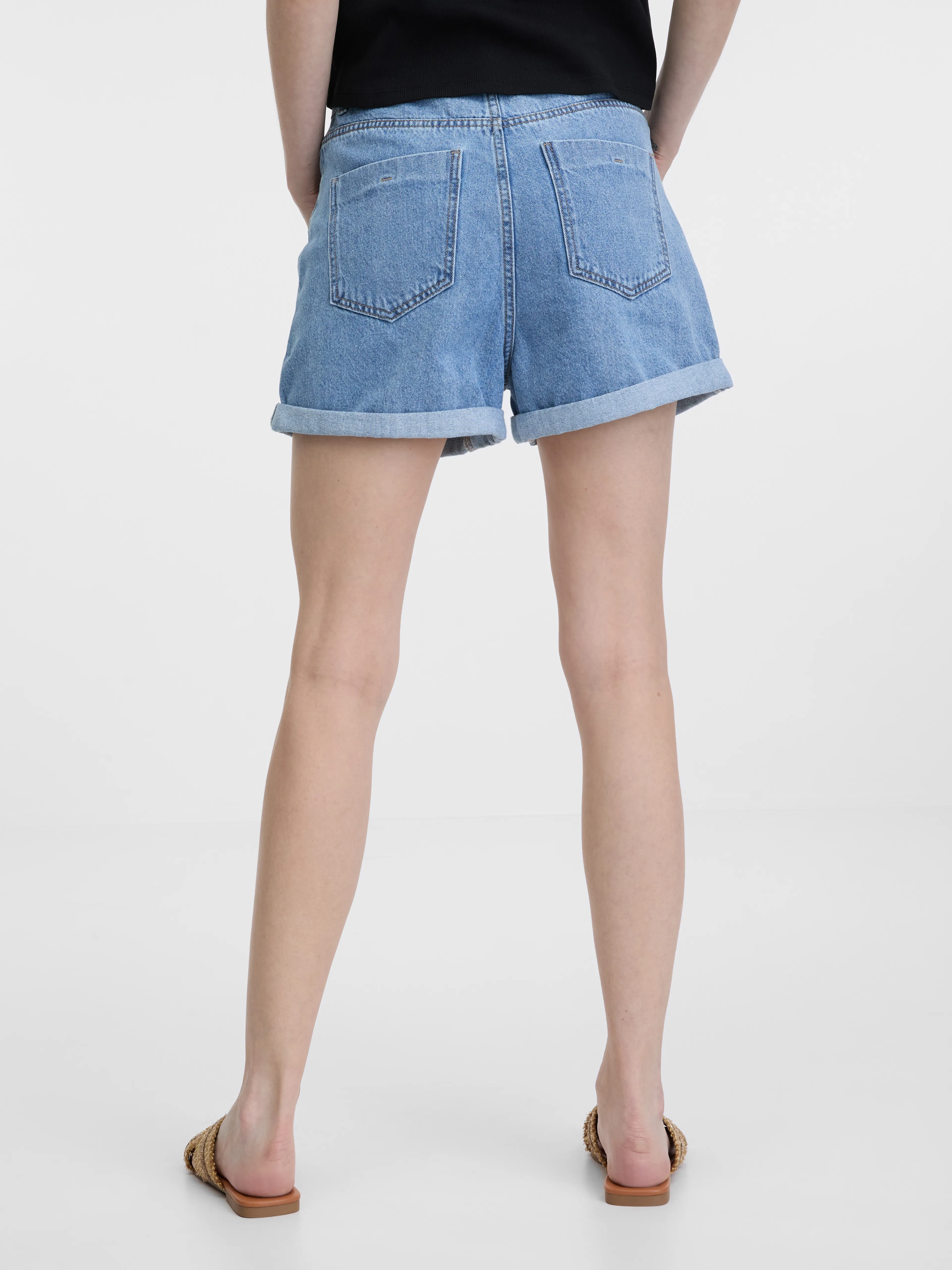 Hellblaue Damen Denim Shorts ORSAY