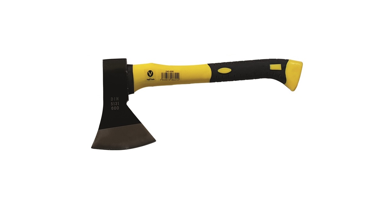 Vago-Tools Axt Beil Spaltaxt Holzaxt 600 800 1000 g mit Fiberglasstiel 3 tlg Set