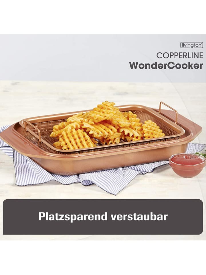 Livington Bräter Copperline WonderCooker in Rot günstig kaufen onesize