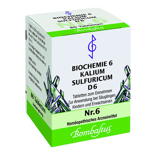 BIOCHEMIE 6 Kalium sulfuricum D 6 Tabletten  80 St  Tabletten