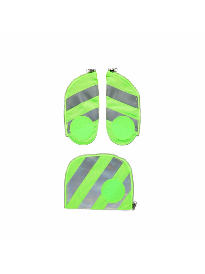 Ergobag ergobag Fluo-Zip Set mit Reflektorstreifen Grün günstig kaufen onesize