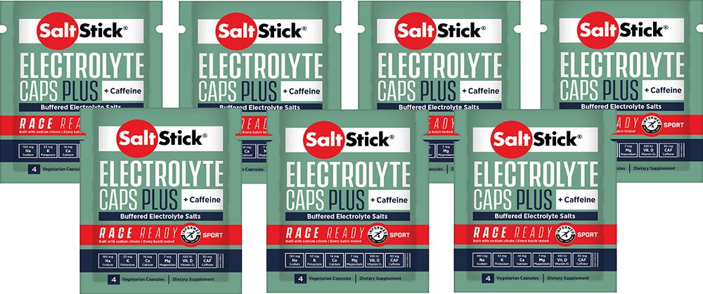 SaltStick Elektrolyte Caps Plus+Koffein Testpaket 7x4,4g kaufen | Bike-Discount
