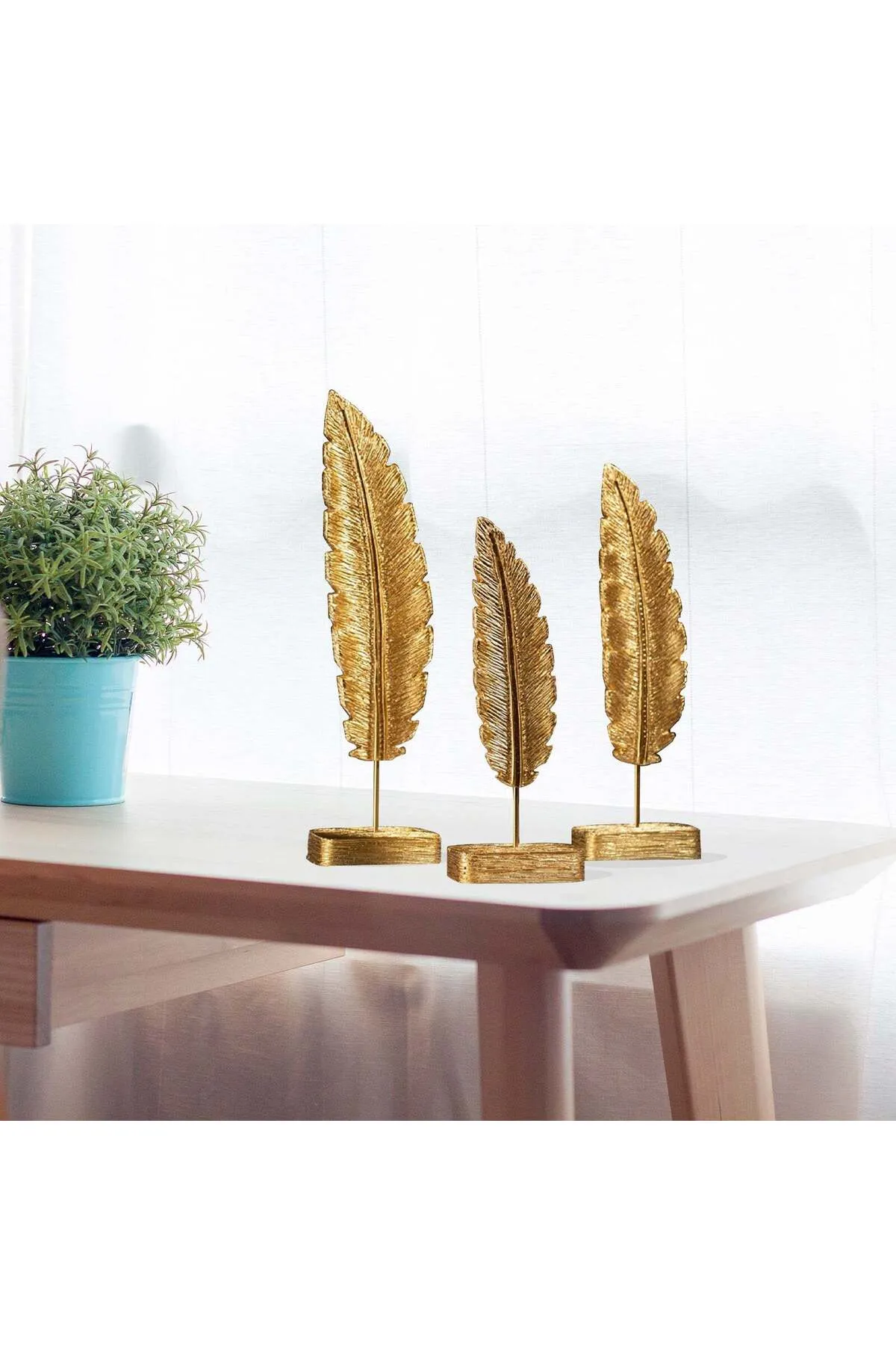Bamyum  Deko 3pcs Feder Figur Moderne Wohndekoration Hängelampe Pendelleuchte