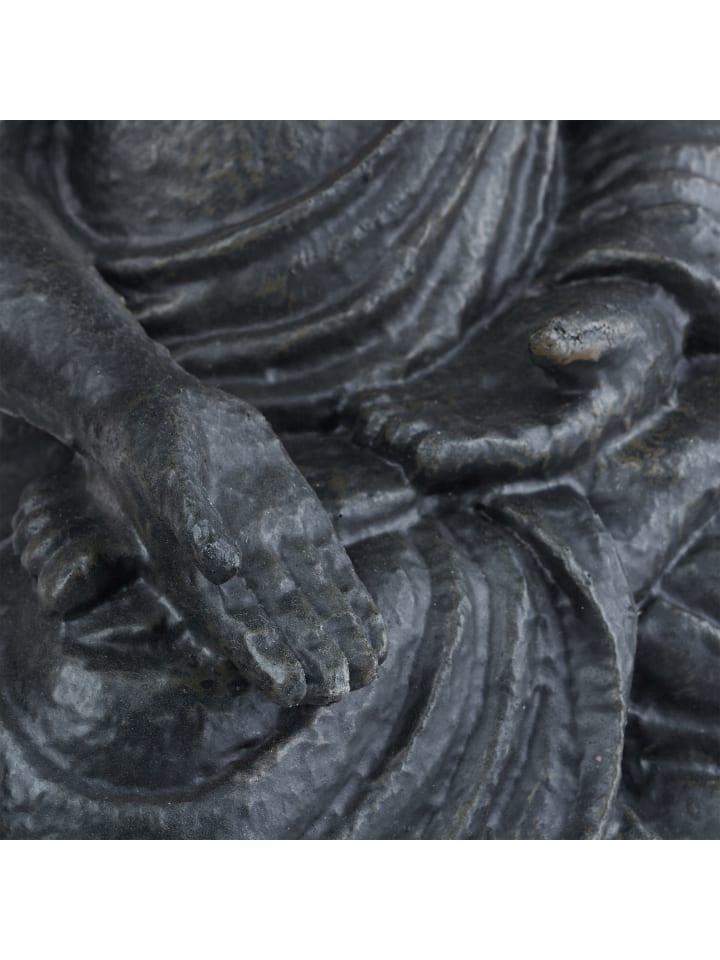 relaxdays Buddha Figur in Dunkelgrau - (H)40 cm günstig kaufen onesize