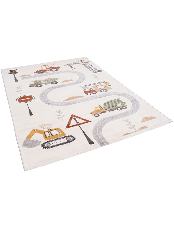 Pergamon Kinder Teppich Maui Kids Baustelle in Bunt günstig kaufen 200 x 290 cm