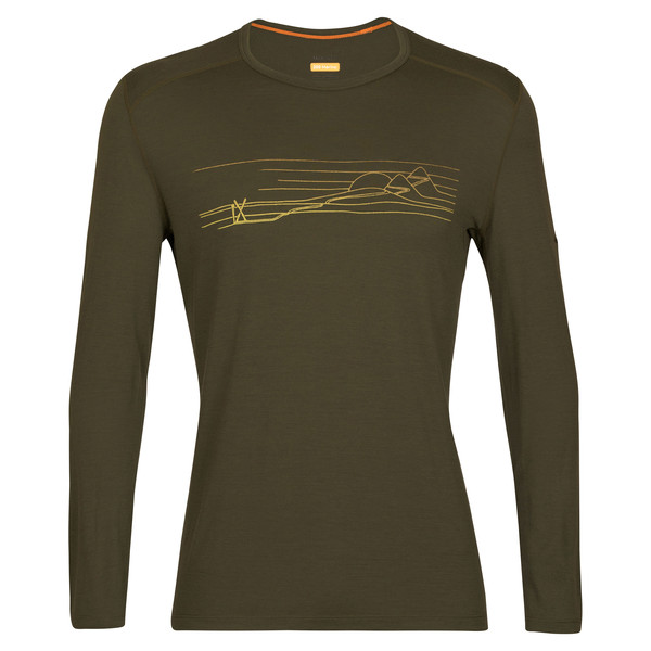 200 OASIS LS CREWE SKI STRIPES Herren - Funktionsshirt