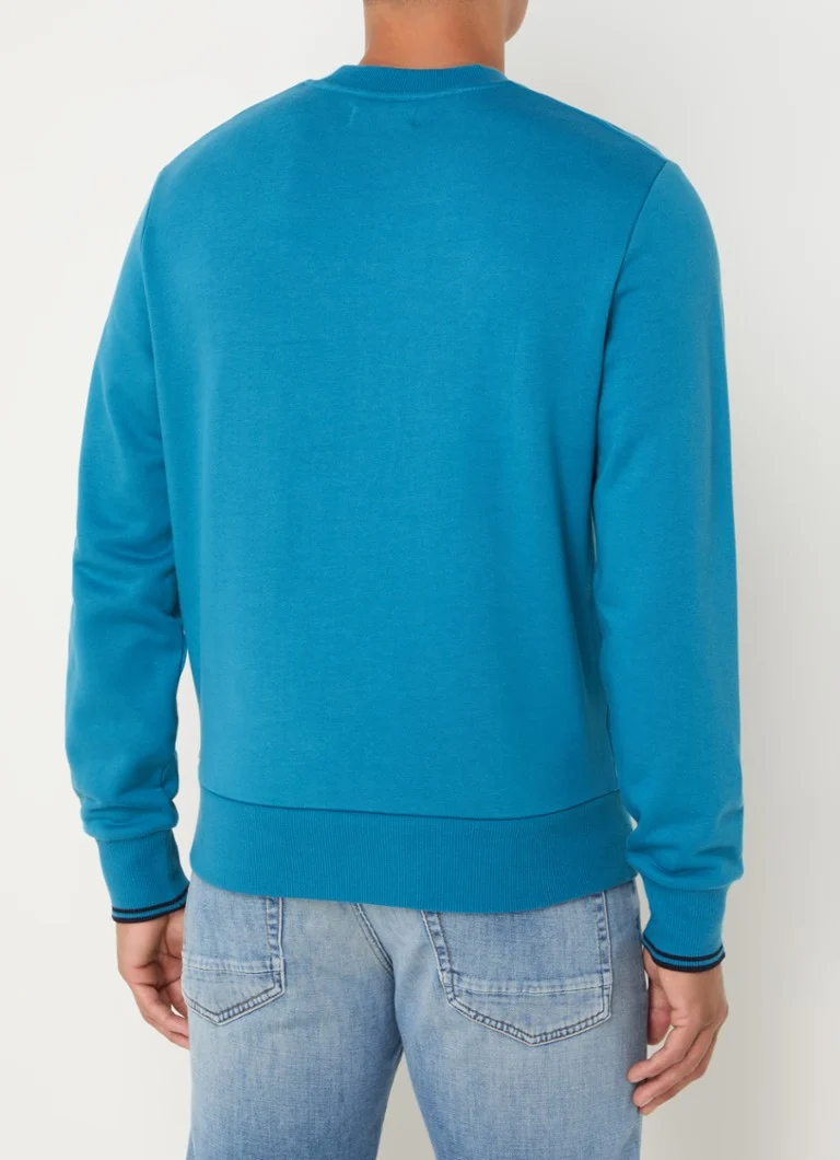 Maglione girocollo Fred Perry con logo ricamato