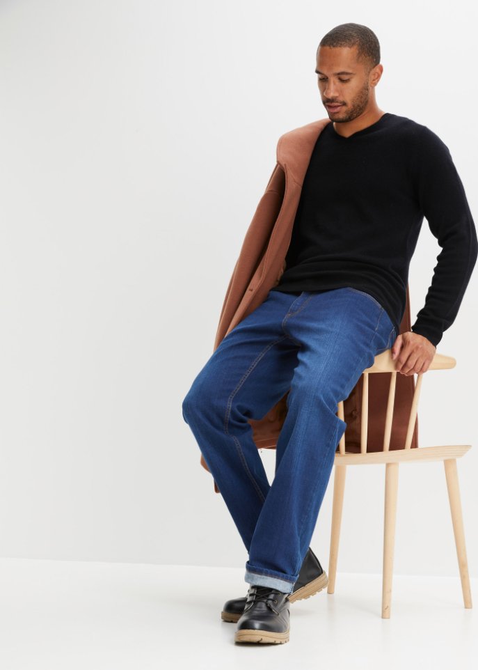 Premium Woll-Pullover mit Good Cashmere Standard®-Anteil, V-Ausschnitt