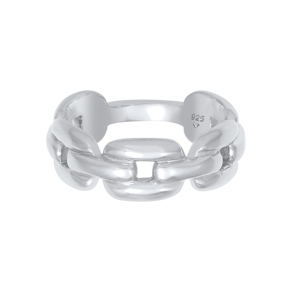 Elli Elli Bague Glieder Oval Chain Look 925 Silber Bague