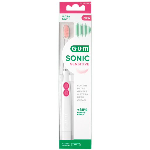 GUM SONIC SENSITIVE Schallzahnbürste  1 St  Zahnbürste