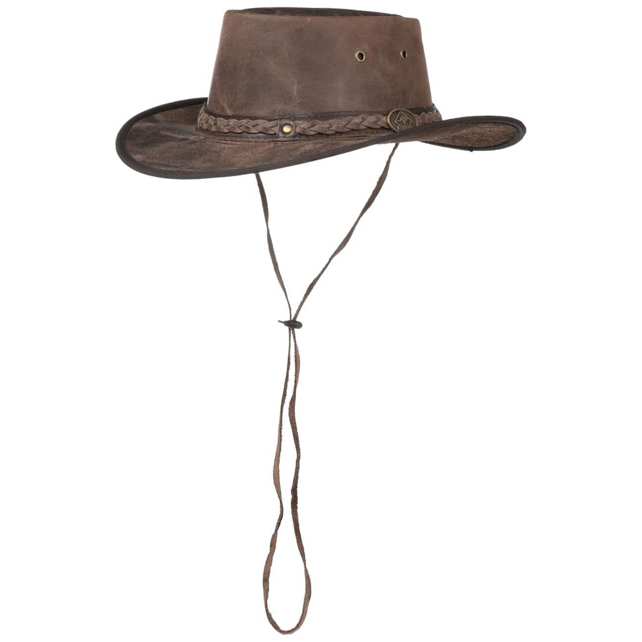 Scippis Outdoorhut (1-St) Lederhut mit Kinnband