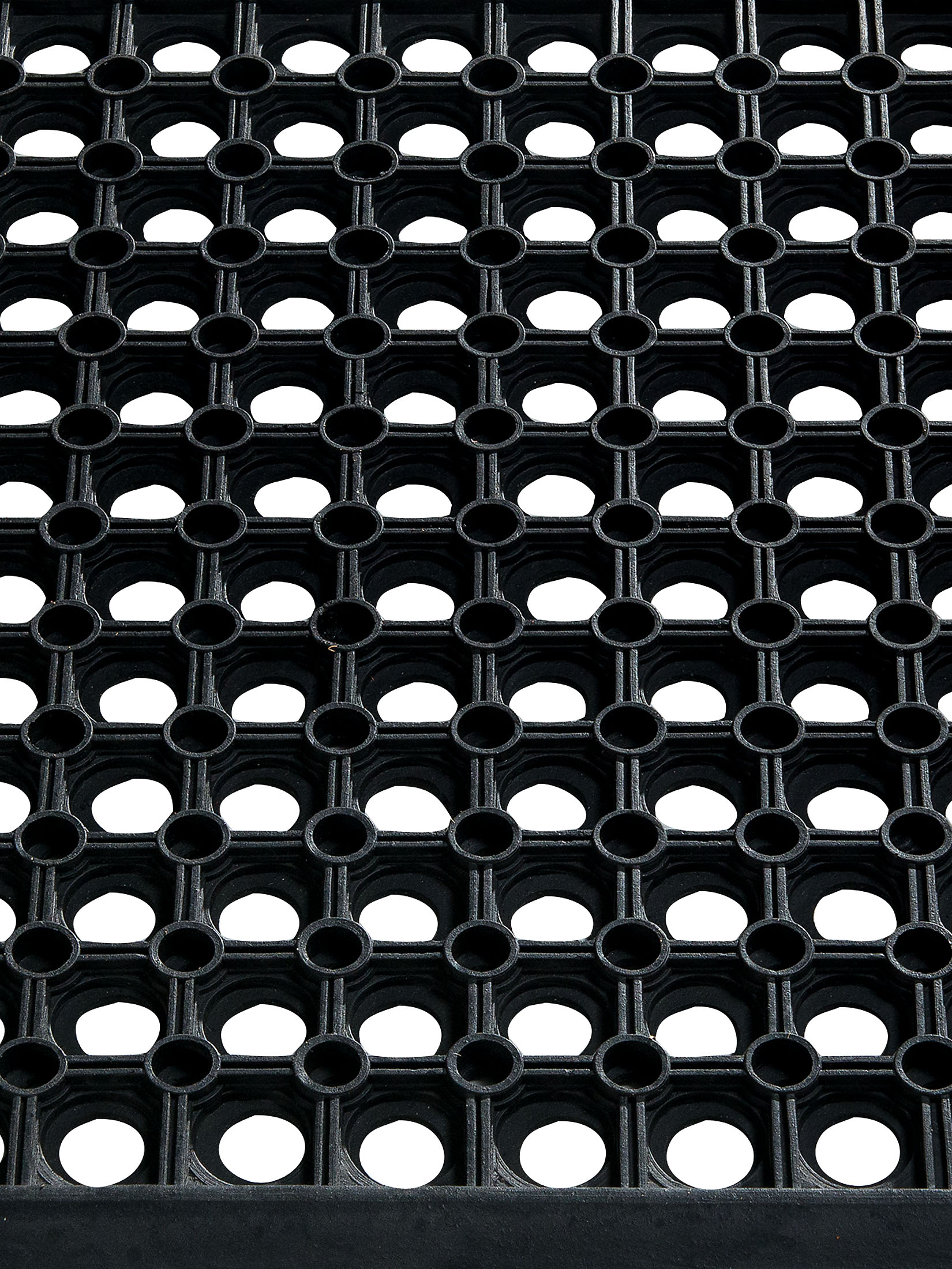 Rubber Fußmatte, Schwarz