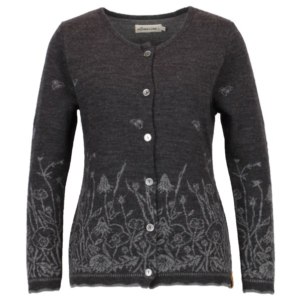 Albmerino - Women's Strickjacke Blumenwiese - Wolljacke