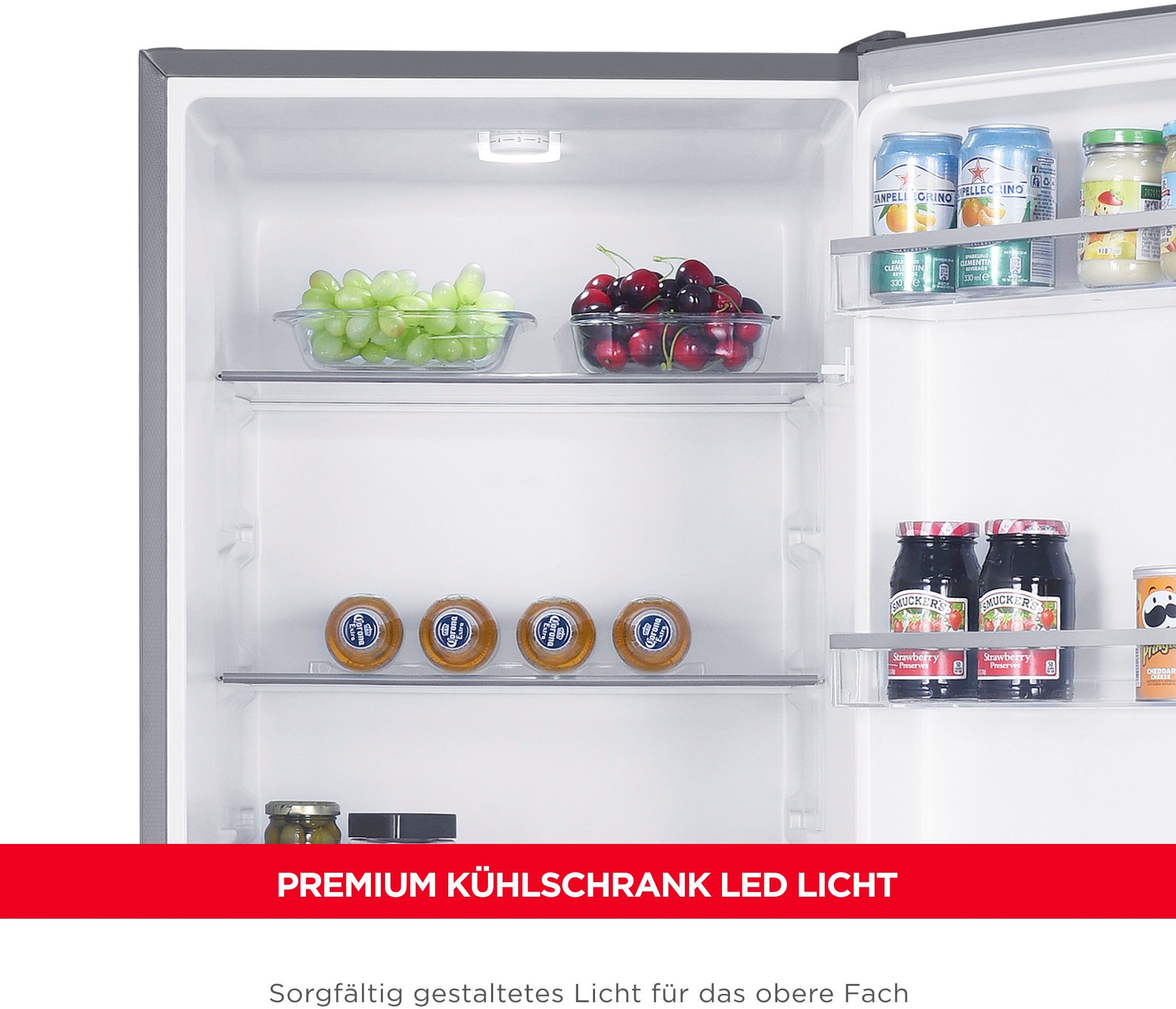 Hanseatic Kühl-/Gefrierkombination HKGK17954DI, 179,5 cm hoch, 55 cm breit