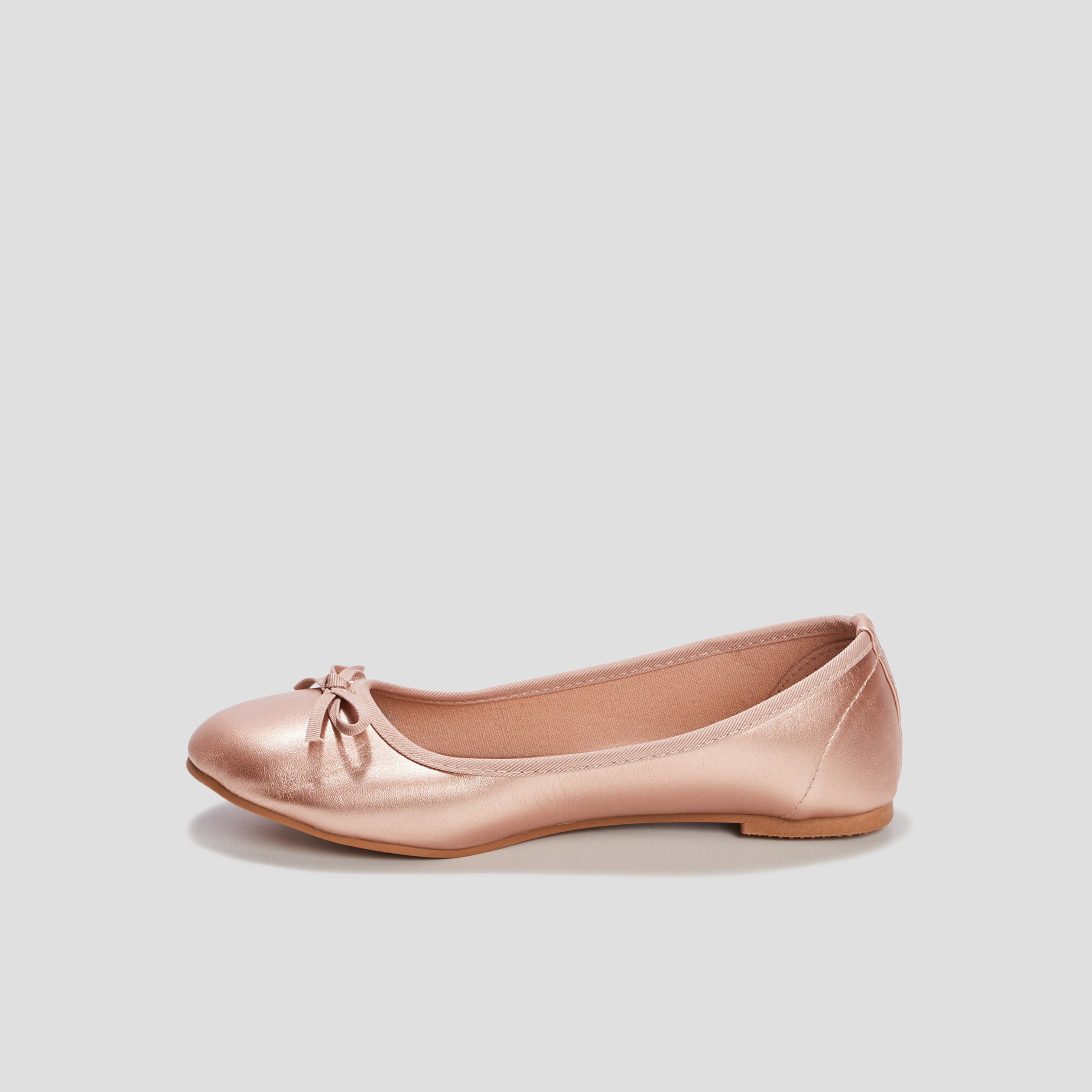 Ballerines avec noeuds sable fille | La Halle