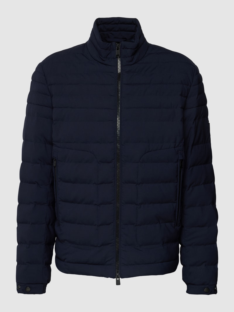Steppjacke mit Stehkragen Modell 'Coldio' in marineblau