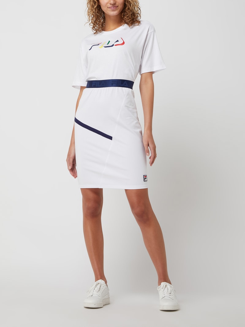 Cropped T-Shirt aus Baumwolle Modell 'Boituva' in weiß