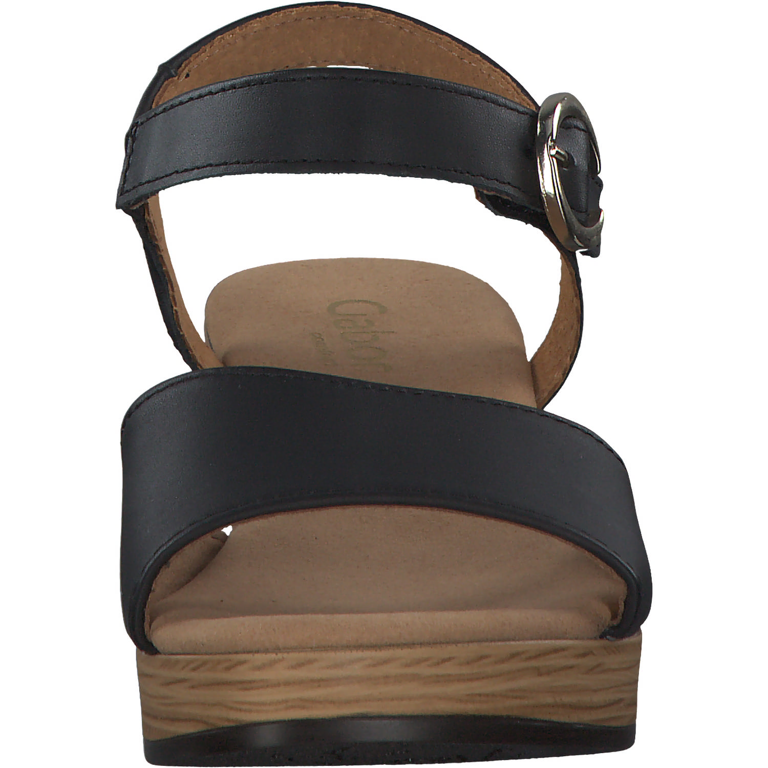 Gabor 22.071, Plateau-Sandaletten, Damen, schwarz (gold)