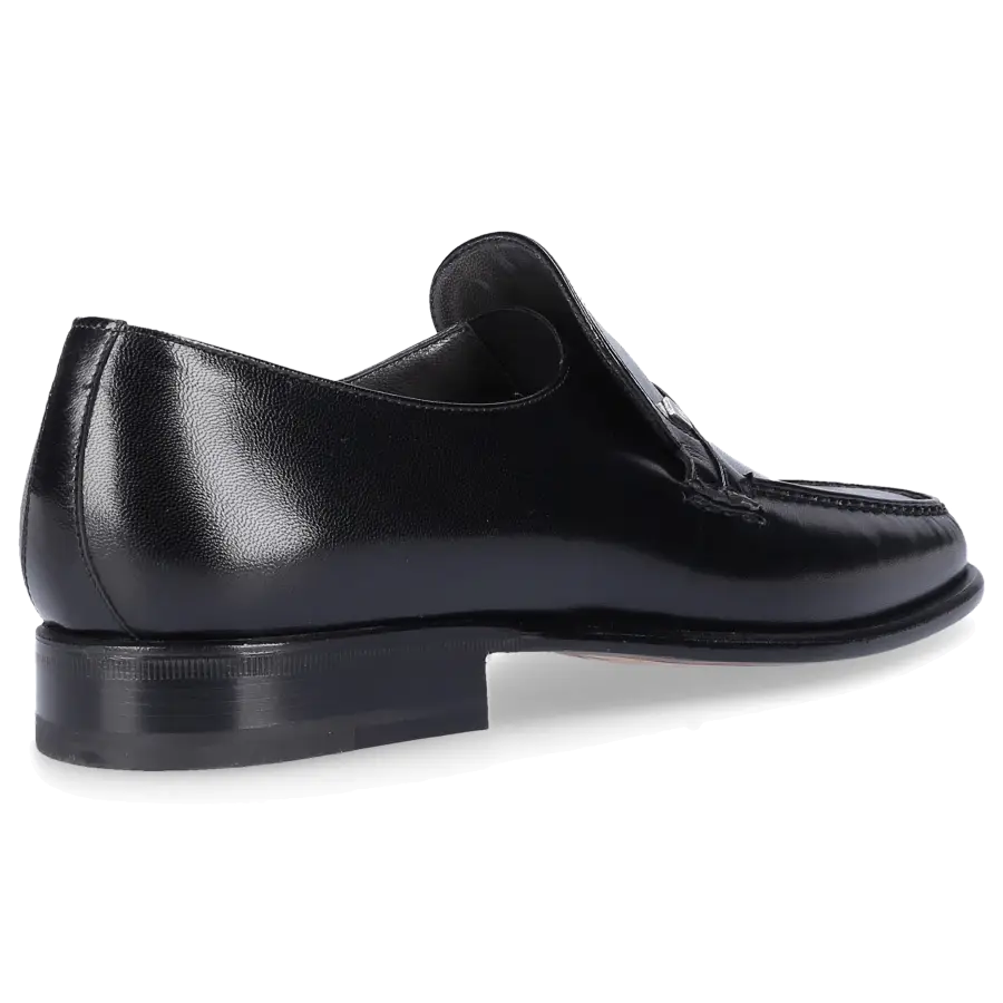 Moreschi - Slipper Kalbsleder - schwarz