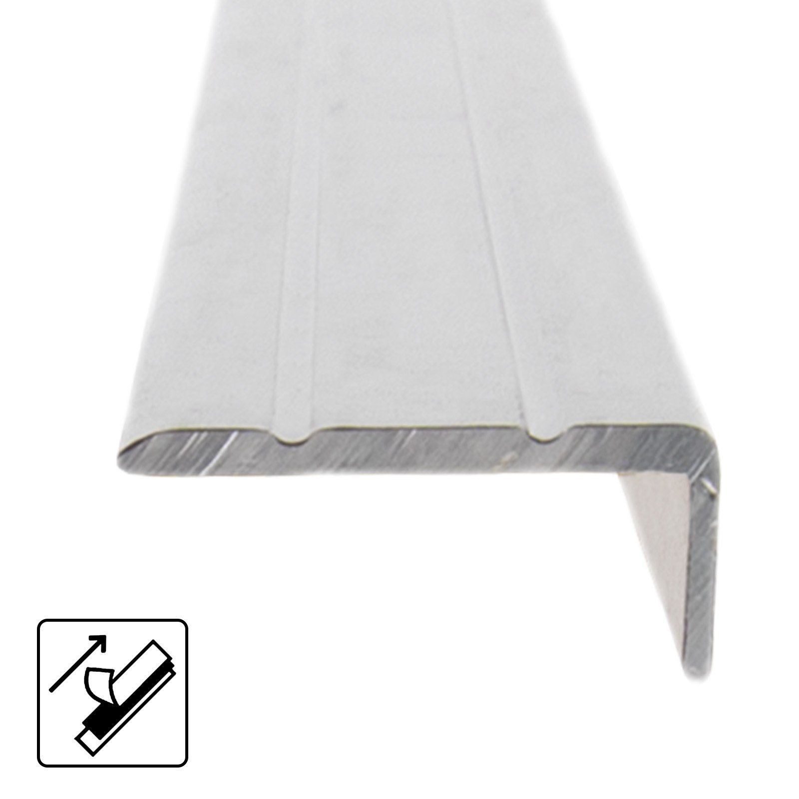 Karat Winkelprofil Winkelprofil, Für Treppenstufen & Absätze, Aluminium, 24,5 x 10 mm