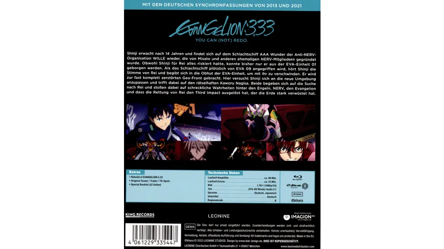 Evangelion: 3.33 - You can (not) redo - Mediabook - Special Edition