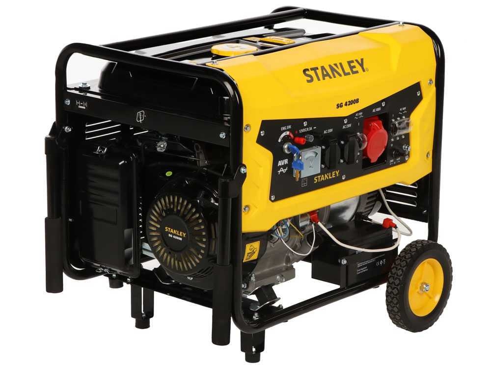 Générateur à essence Stanley 604800130 SG 4200B AVR 4,3 kW 400 V