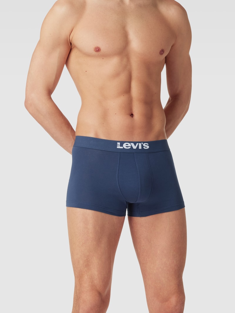 Trunks mit elastischem Logo-Bund Modell 'SOLID BASIC TRUNK' in dunkelblau