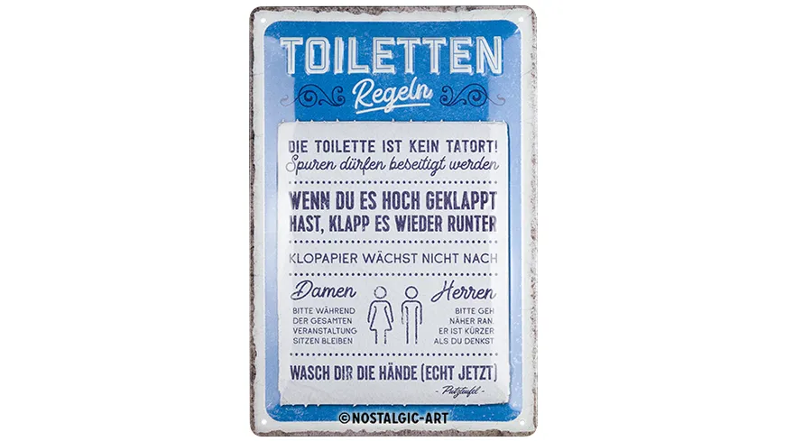 Nostalgic-Art Blechschild 20 x 30 cm 