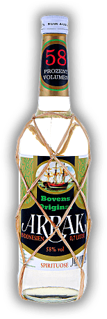 Boven's echter Arrak Indonesien 58% Boven's echter Arrak Indonesien 58% Aus Zuckerrohrmelasse und Reisdestillaten hergestellter hochwertiger Arrak. 0,7	 Liter - Vol 58%