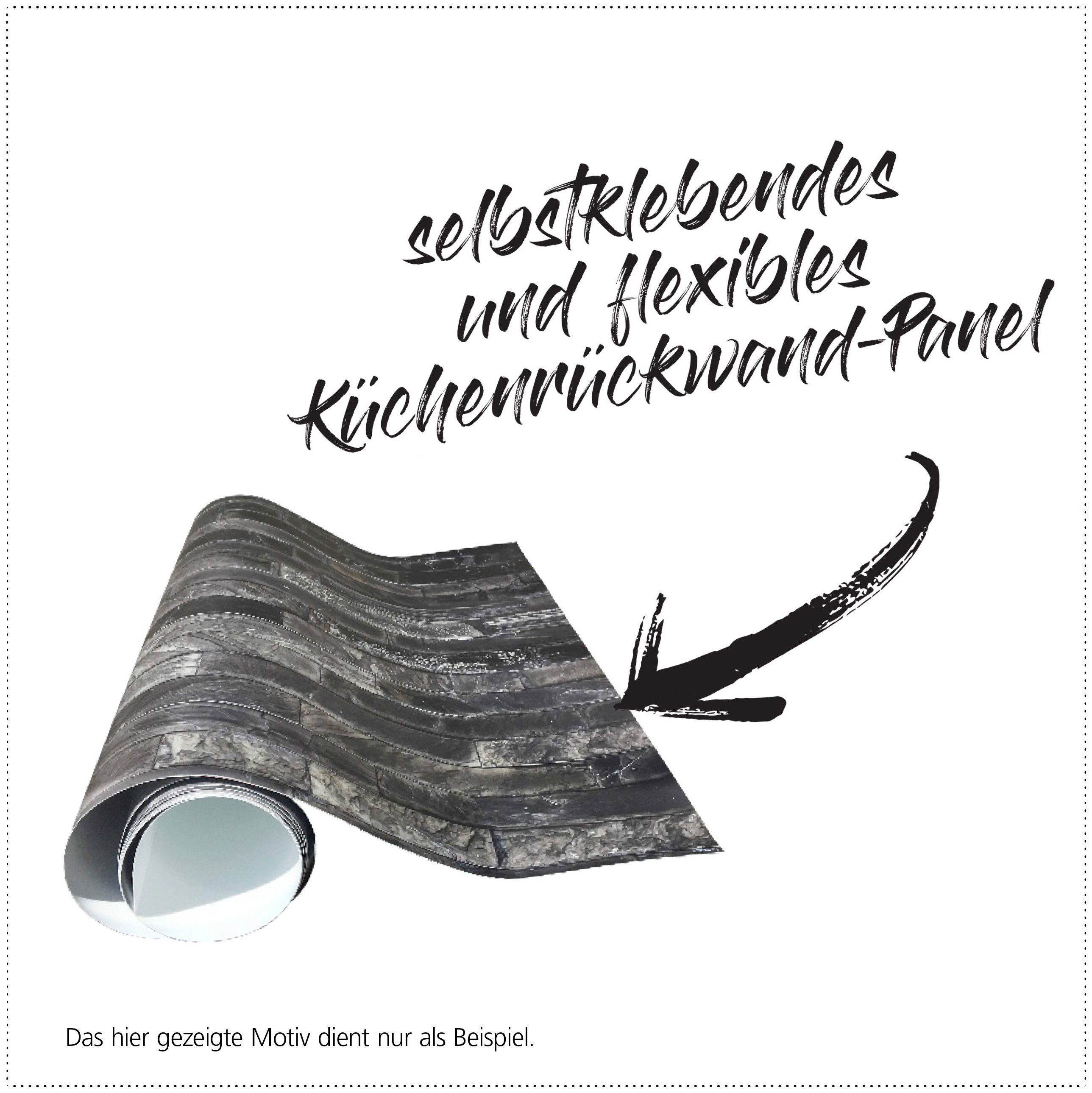 MySpotti Küchenrückwand fixy Hexagon, selbstklebende und flexible Küchenrückwand-Folie