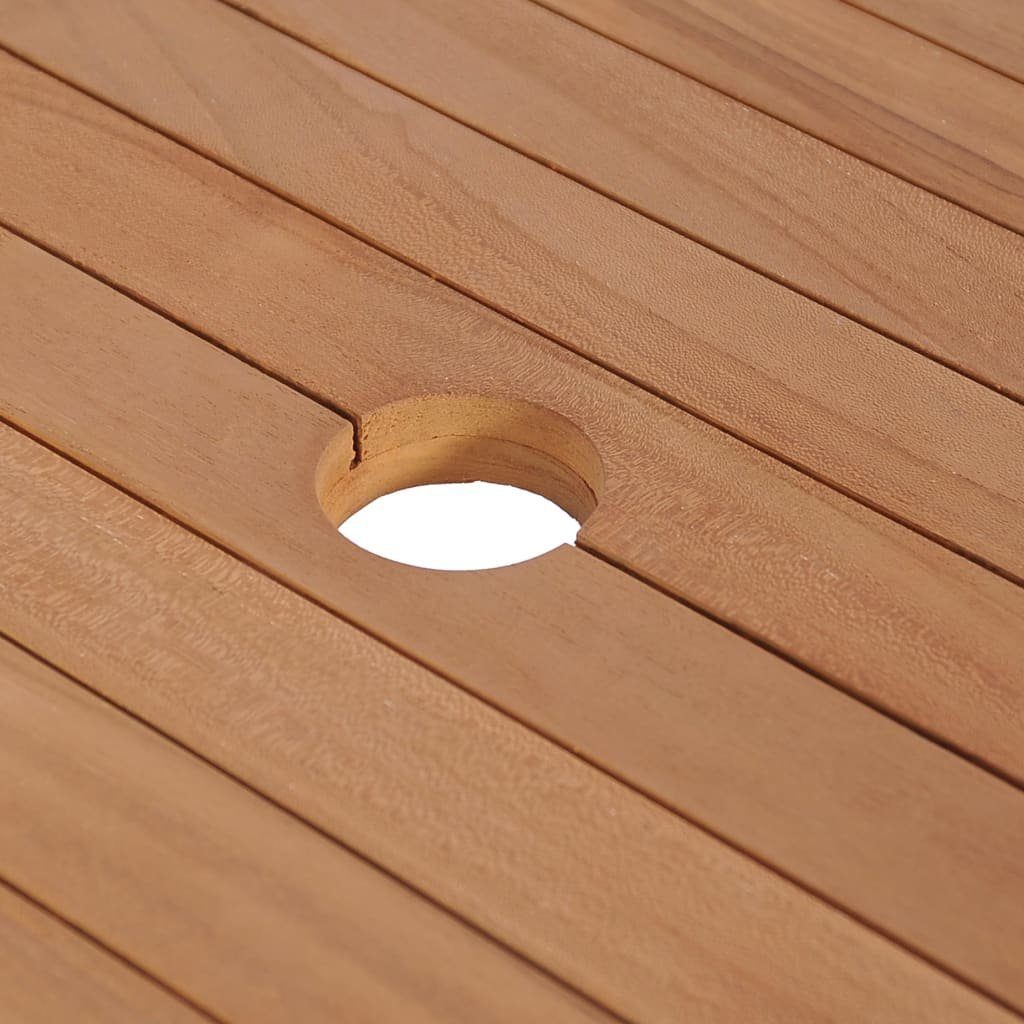 vidaXL Badezimmerspiegelschrank Waschtischunterschrank Massivholz Teak 132x45x75 cm (1-St)