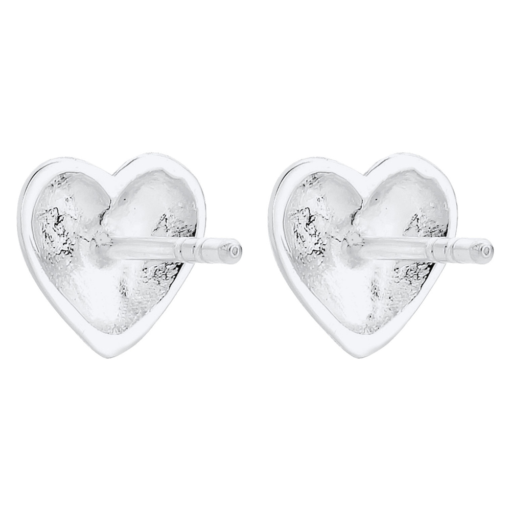 Elli Elli Boucles d'Oreilles Femme Boucles d'Oreilles Tendance Coeur Motif en 925 Ster Boucles d'oreilles