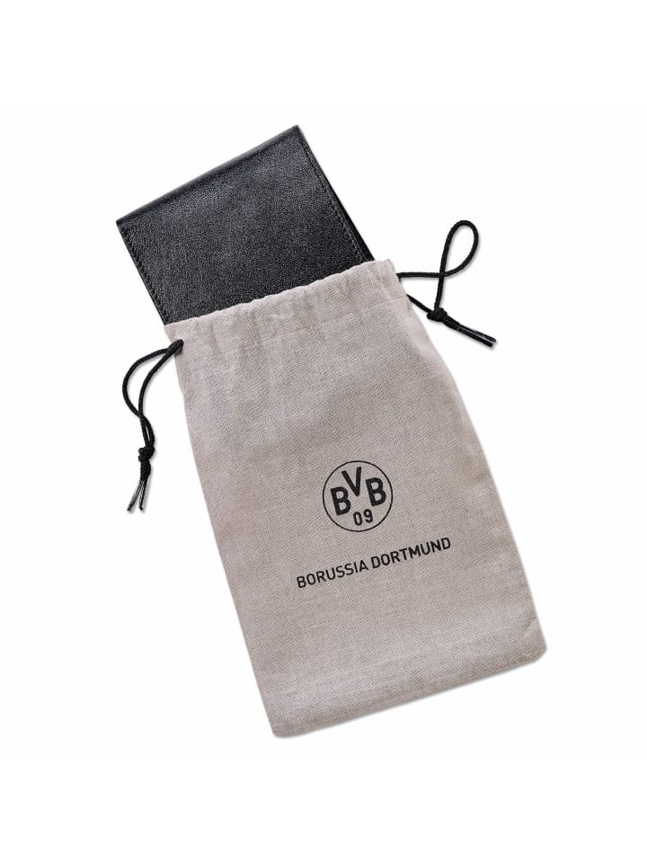 BVB BVB-Ledergeldbörse in schwarz günstig kaufen 15 cm