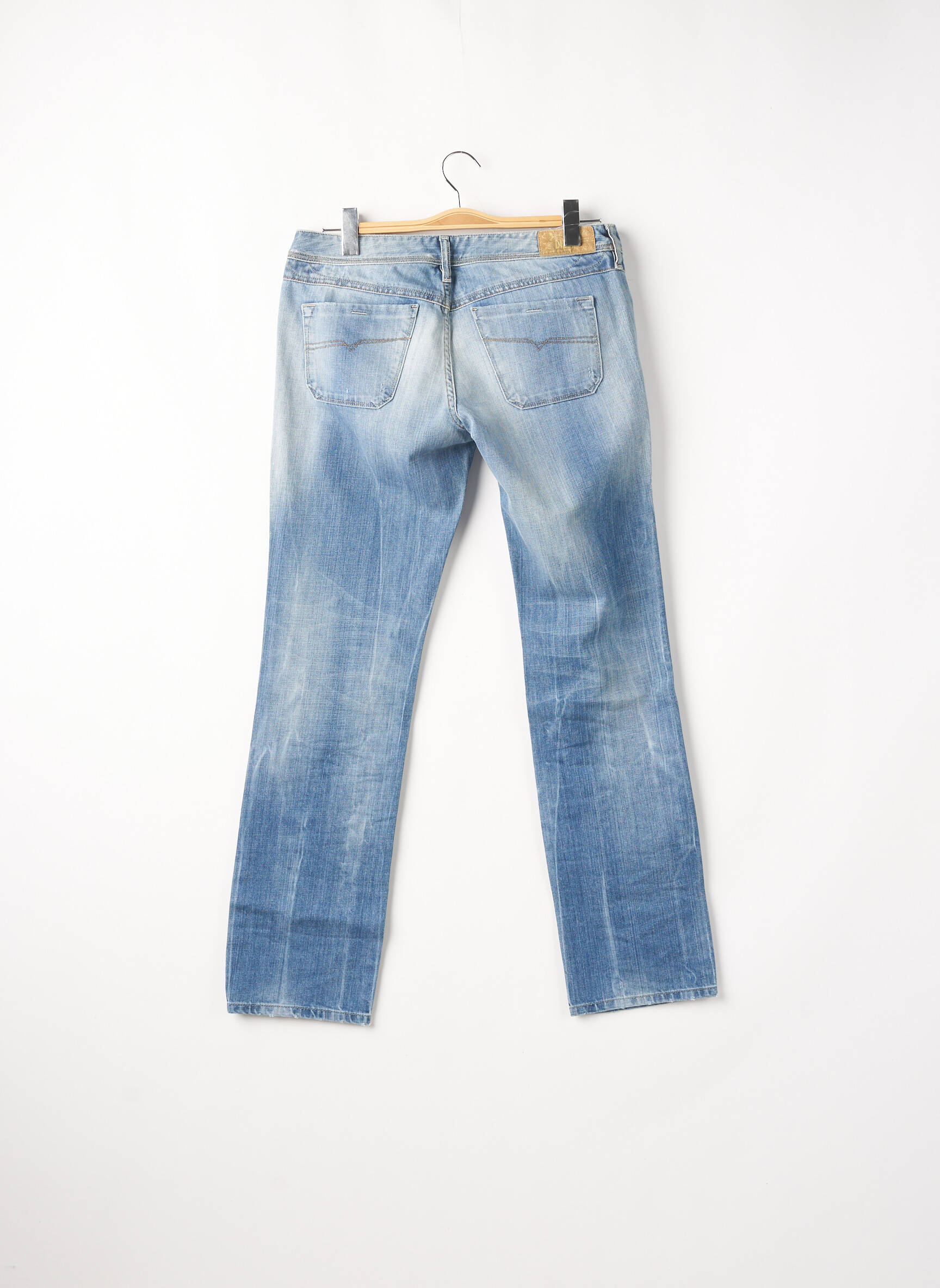 Diesel Jeans Coupe Droite Femme couleur bleu