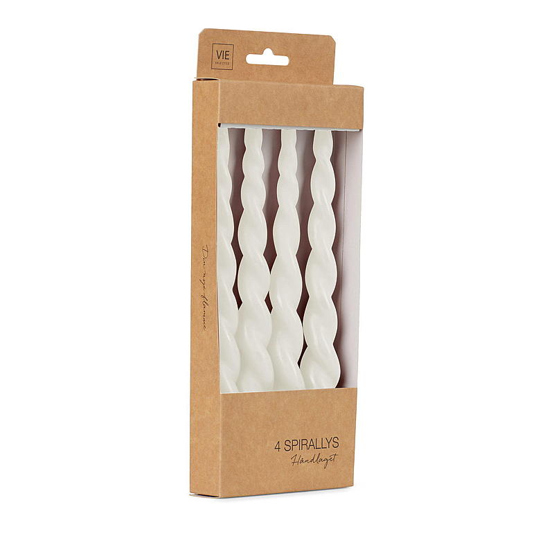 Vie Selected Spirallys 4-pk 24 cm hvit