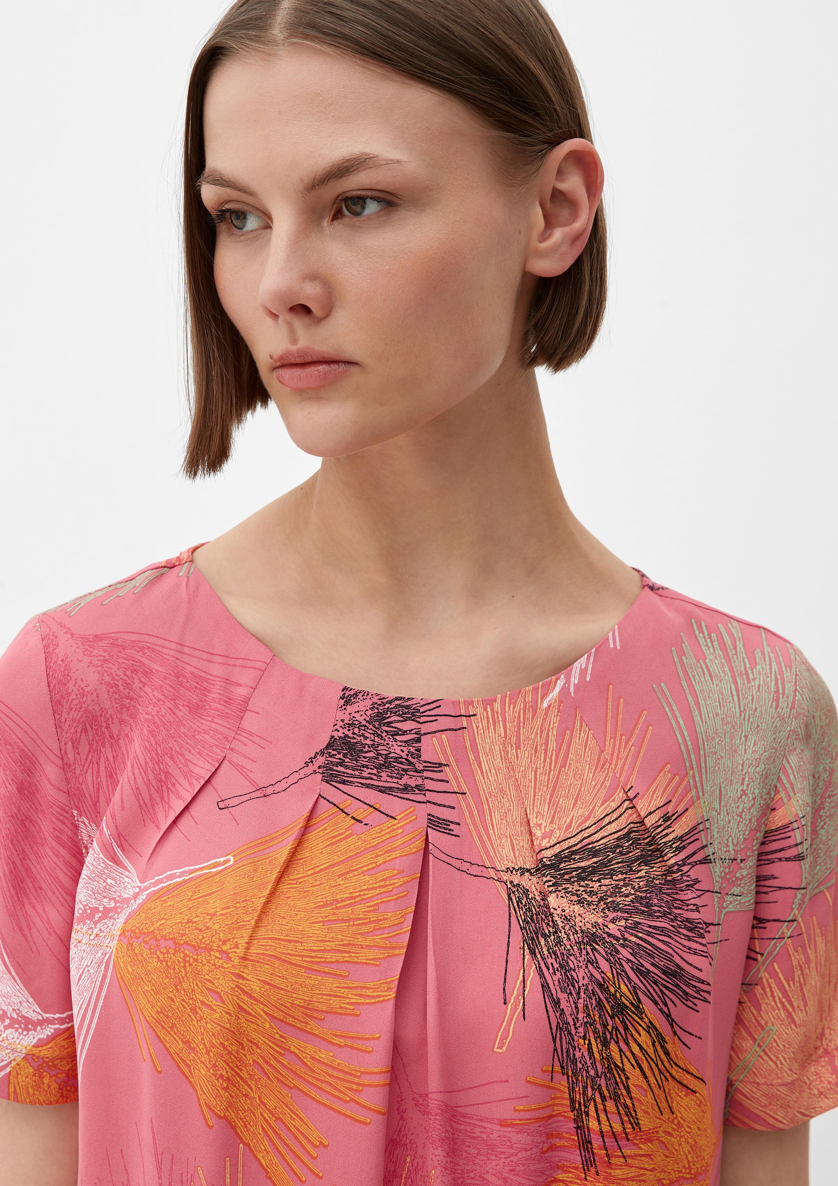 Crêpe-Bluse mit Allover-Print  2130336-20A0