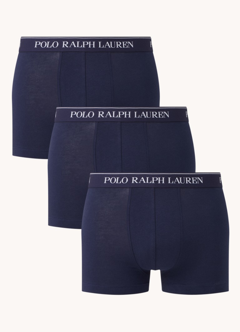 Μποξεράκι Ralph Lauren με λογότυπο στη μέση, συσκευασία των 3 τεμαχίων